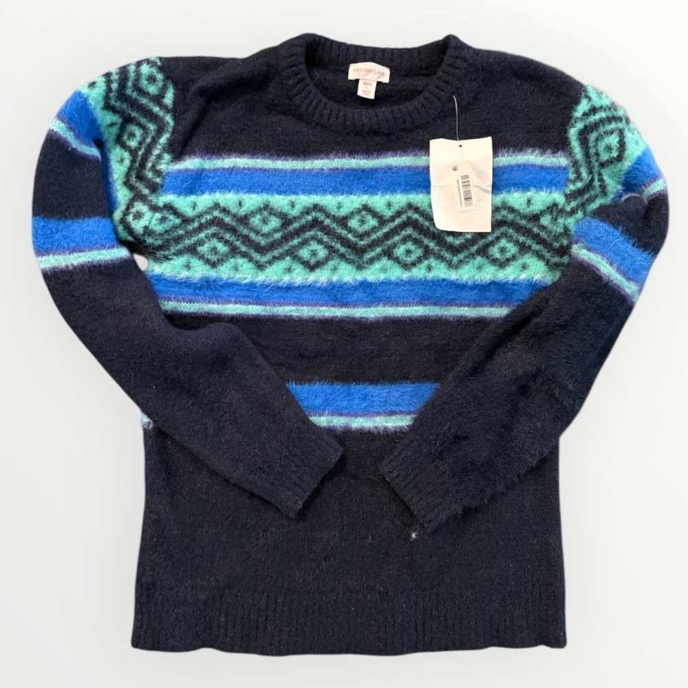 Holiday Lane Big Boys' Fair Isle Crewneck Long-Sleeve Sweater